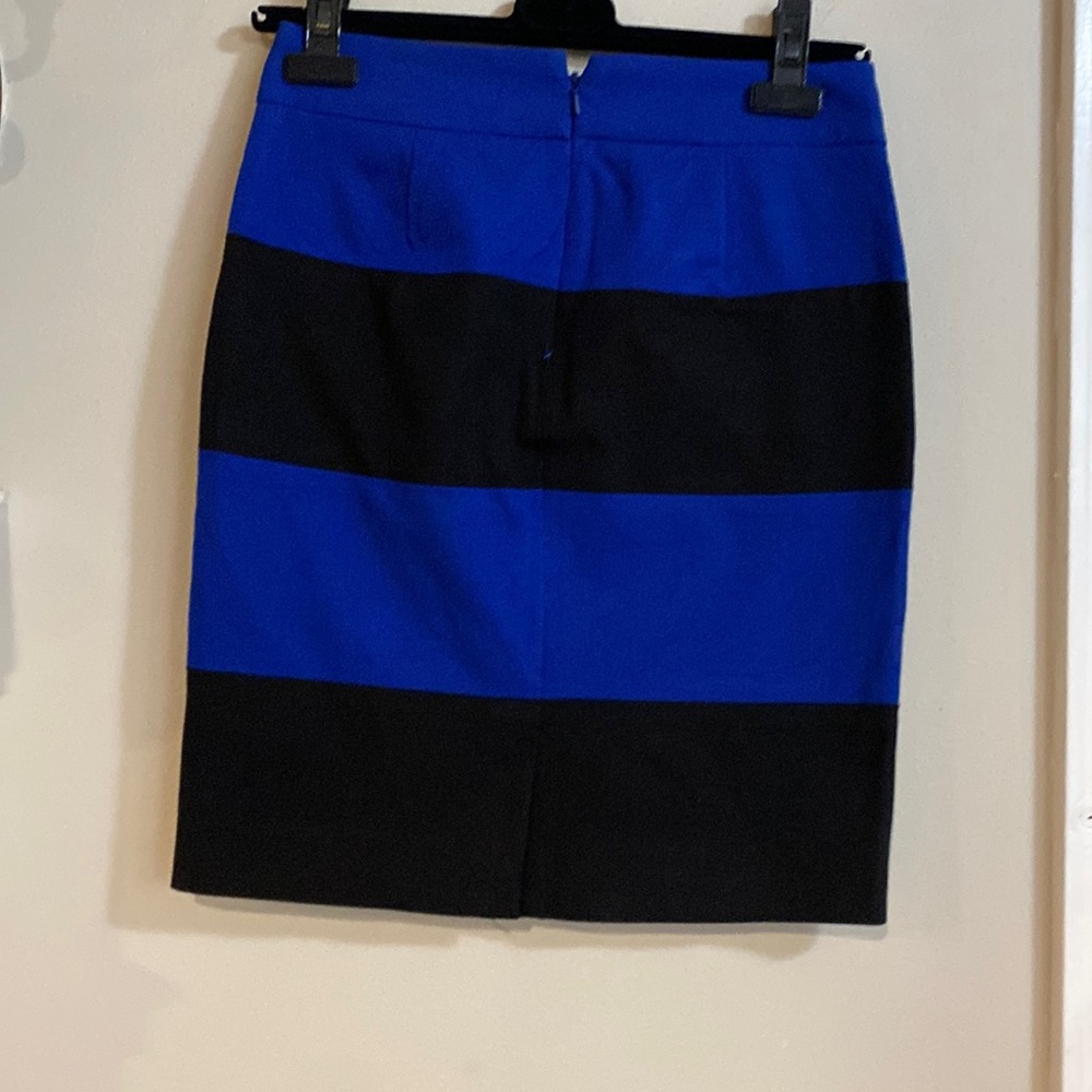 Banana Republic black and blue pencil skirt